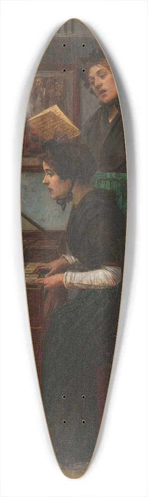 Walter Firle - Die Musikstunde 39.3 inch art pintail longboard deck