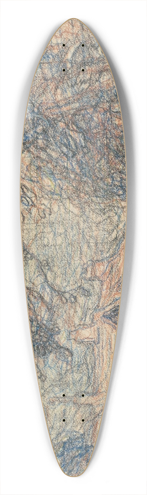 Walter Griffin - Village Street 39.3 inch art pintail longboard deck