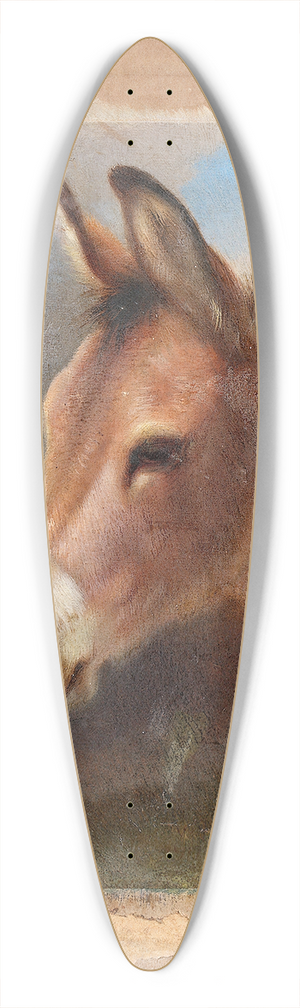 Walter Hunt - Head Study Of A Donkey 39.3 inch art pintail longboard deck
