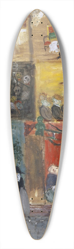 Walter Kurt Wiemken - Cross Section of a House 39.3 inch art pintail longboard deck