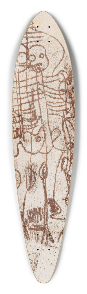 Walter Kurt Wiemken - Skelette 39.3 inch art pintail longboard deck Walter Kurt Wiemken - Skelette 39.3 inch art pintail longboard deck