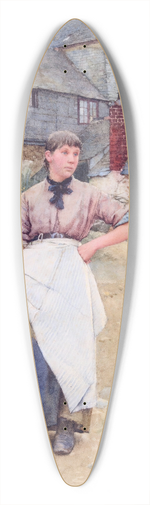 Walter Langley - A Cornish Village Maiden 39.3 inch art pintail longboard deck Walter Langley - A Cornish Village Maiden 39.3 inch art pintail longboard deck