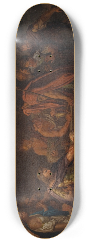 After Hamilton Gavin - Priam Pleading with Achilles for the Body of Hector 8.25 inch art skate deck After Hamilton Gavin - Priam Pleading with Achilles for the Body of Hector 8.25 inch art skate deck