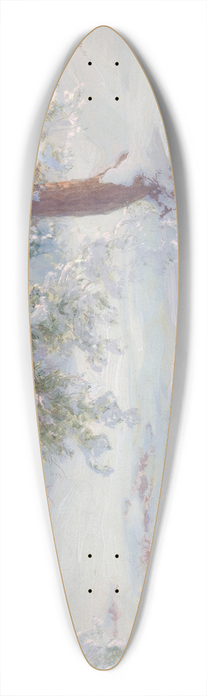 Walter Launt Palmer - A Winter Idyll 39.3 inch art pintail longboard deck