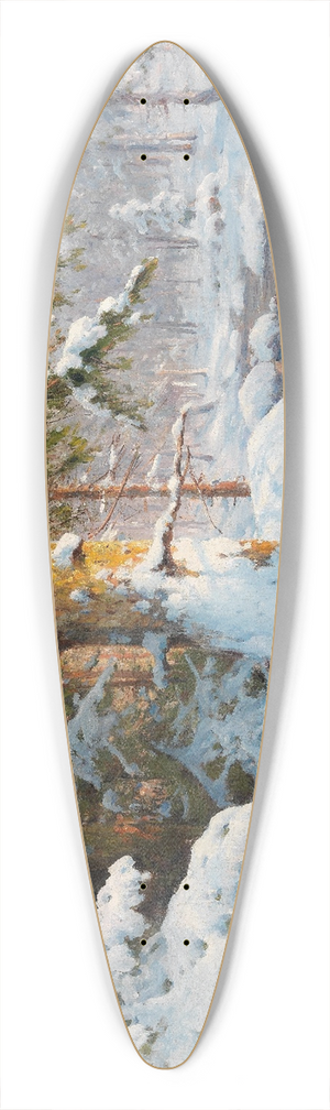 Walter Moras - Winter im Wald 39.3 inch art pintail longboard deck Walter Moras - Winter im Wald 39.3 inch art pintail longboard deck