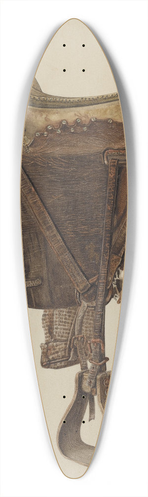 Walter Praefke - McLellan Saddle 39.3 inch art pintail longboard deck