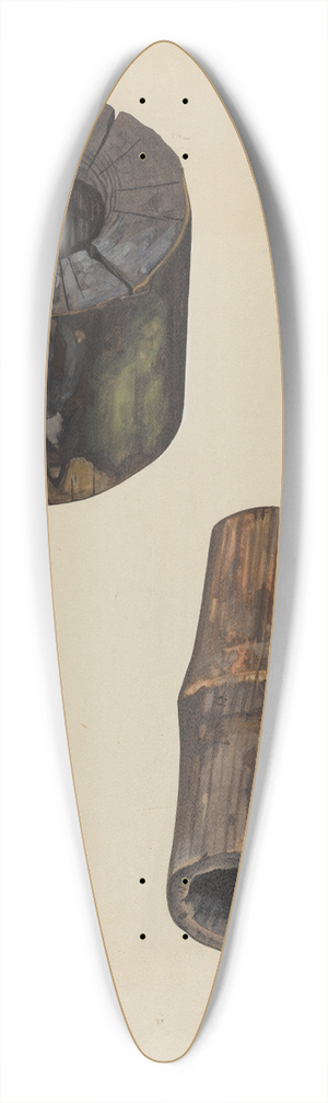 Walter Praefke - Water Main 39.3 inch art pintail longboard deck
