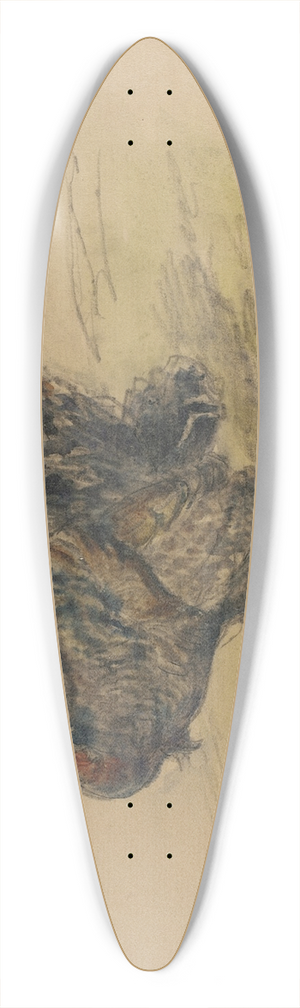 Walter Shirlaw - Turkey 39.3 inch art pintail longboard deck