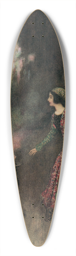 Warwick Goble - The Prince appearing to Nella 39.3 inch art pintail longboard deck