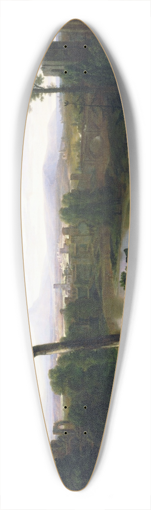Washington Allston - Italian Landscape 39.3 inch art pintail longboard deck