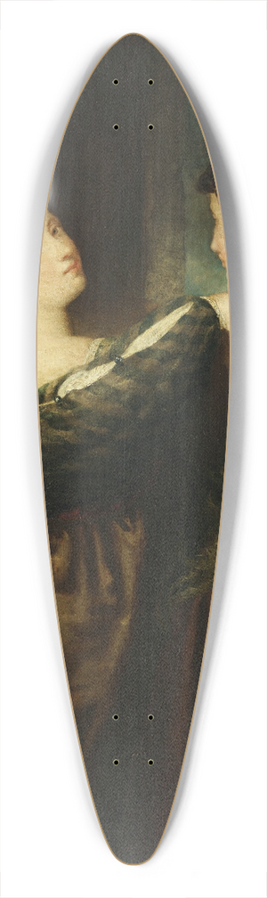 Washington Allston - The Sisters 39.3 inch art pintail longboard deck