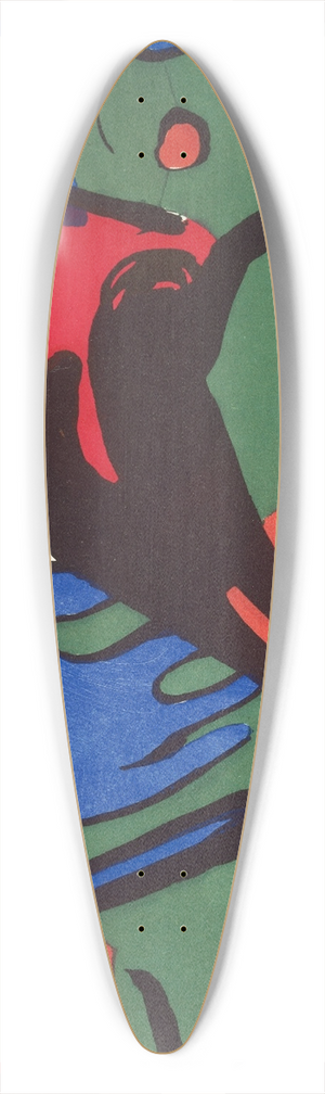 Wassily Kandinsky - Der Blaue Reiter (The Blue Rider) 39.3 inch art pintail longboard deck