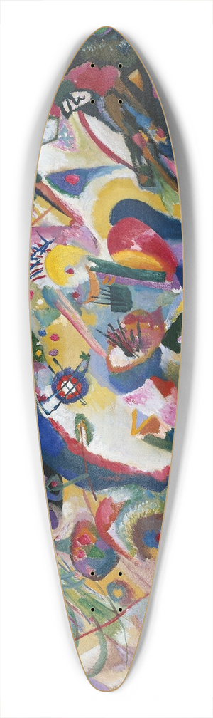 Wassily Kandinsky - Entwurf 3 zu Komposition VII 39.3 inch art pintail longboard deck
