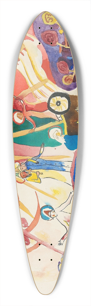 Wassily Kandinsky - Entwurf zu Allerheiligen II (Komposition mit Heiligen) 39.3 inch art pintail longboard deck