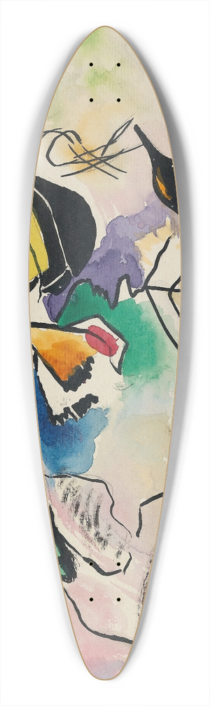 Wassily Kandinsky - Entwurf zu Komposition VII 39.3 inch art pintail longboard deck