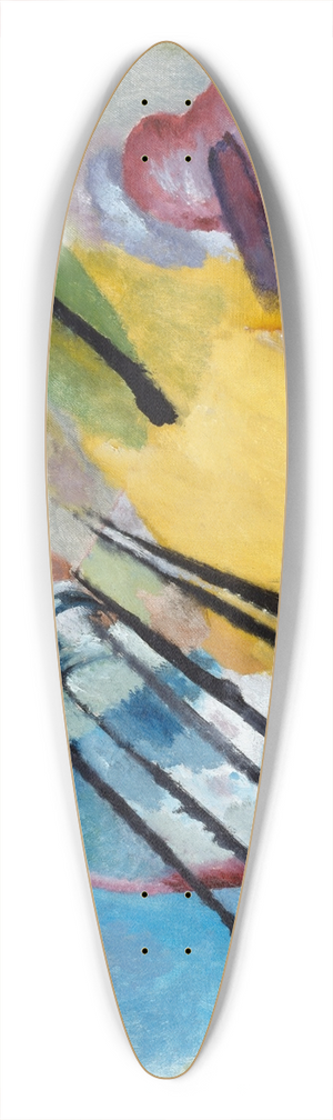 Wassily Kandinsky - Improvisation 26 (rowing) 39.3 inch art pintail longboard deck