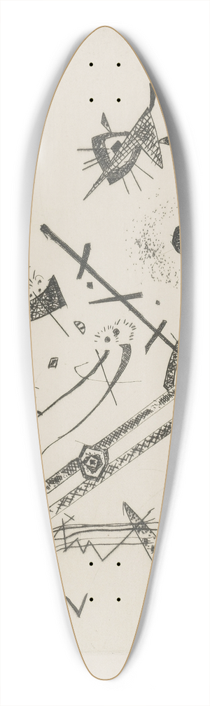 Wassily Kandinsky - Kleine Welten Xi (R, 174) 39.3 inch art pintail longboard deck