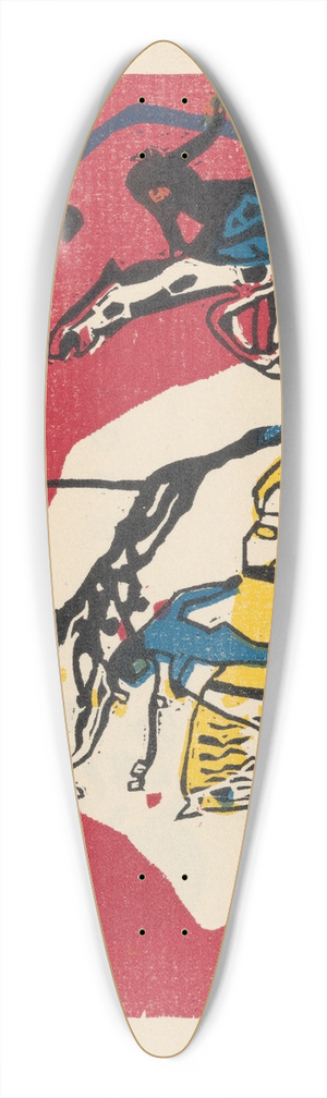 Wassily Kandinsky - Klnge Pl.01 39.3 inch art pintail longboard deck