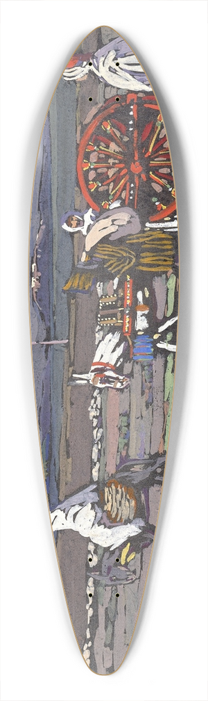 Wassily Kandinsky - Landstrasse 39.3 inch art pintail longboard deck