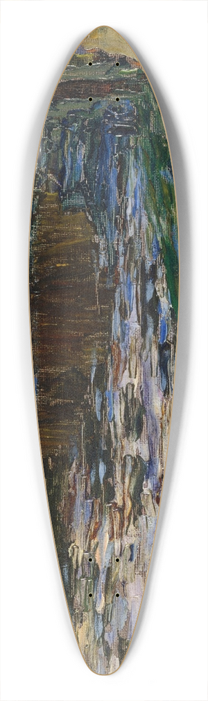 Wassily Kandinsky - Munich  English Garden 39.3 inch art pintail longboard deck
