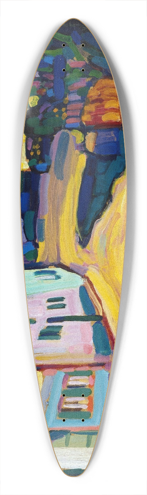 Wassily Kandinsky - Murnau, Burggrabenstrasse 1, 1908 39.3 inch art pintail longboard deck