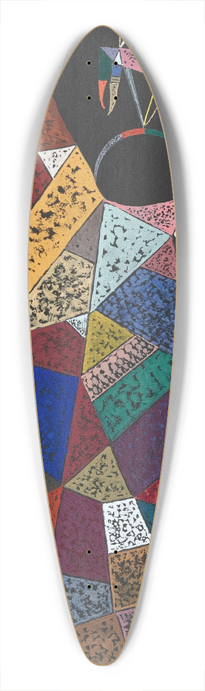 Wassily Kandinsky - Ohne Titel 39.3 inch art pintail longboard deck