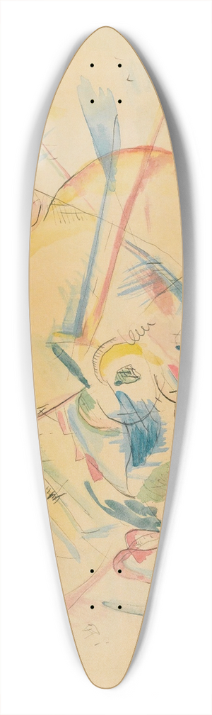 Wassily Kandinsky - Ohne Titel (Untitled) 39.3 inch art pintail longboard deck