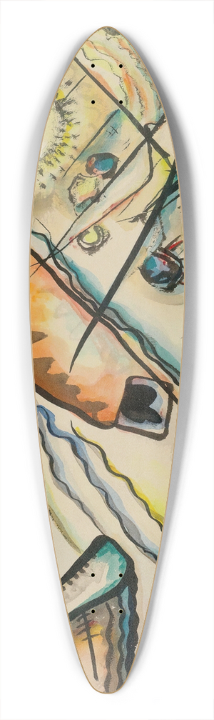 Wassily Kandinsky - Ohne Titel (Untitled) 39.3 inch art pintail longboard deck