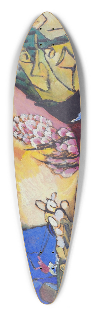 Wassily Kandinsky - Painting with Troika 39.3 inch art pintail longboard deck