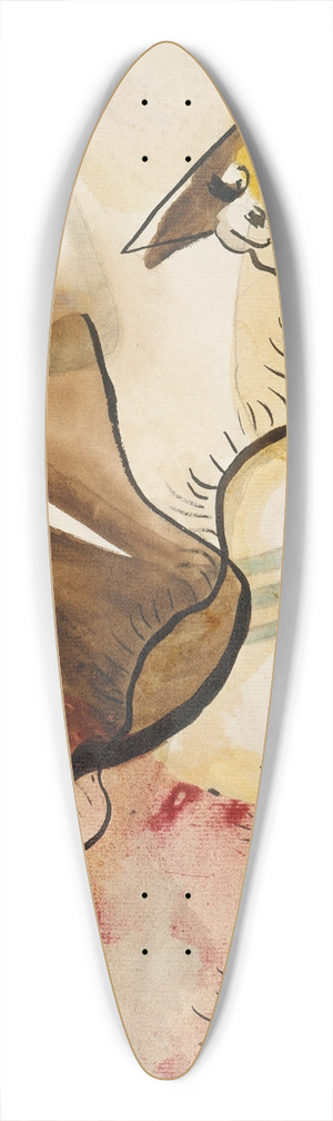 Wassily Kandinsky - Rain Landscape 39.3 inch art pintail longboard deck