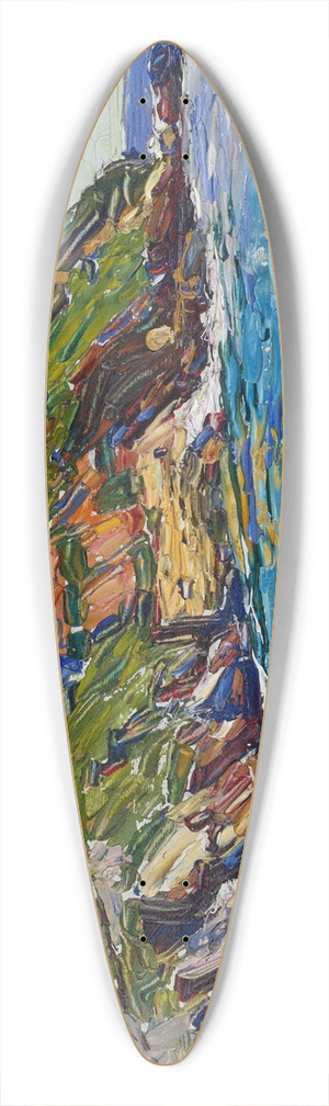 Wassily Kandinsky - Rapallo  Bucht 39.3 inch art pintail longboard deck