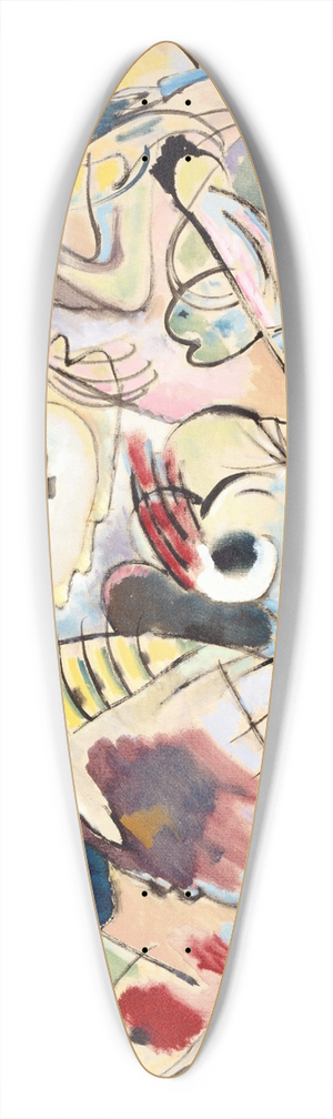 Wassily Kandinsky - Sketch 160A 39.3 inch art pintail longboard deck