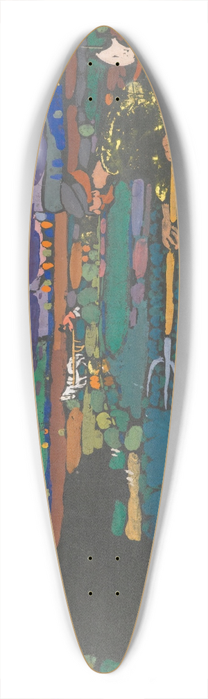 Wassily Kandinsky - The Bear 39.3 inch art pintail longboard deck