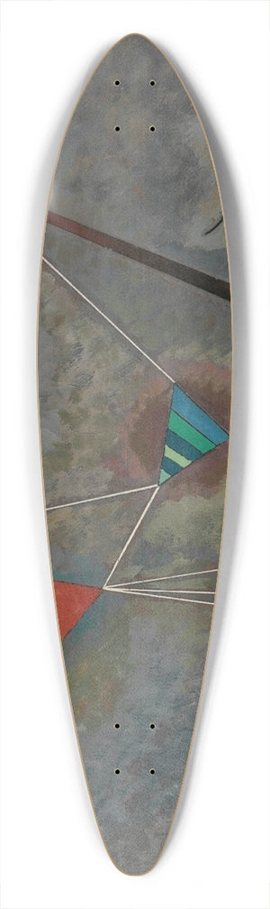 Wassily Kandinsky - Weissgebunden 39.3 inch art pintail longboard deck