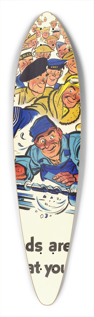 W. A. Winter - Thousands are Waiting to Use What Youre Making 39.3 inch art pintail longboard deck