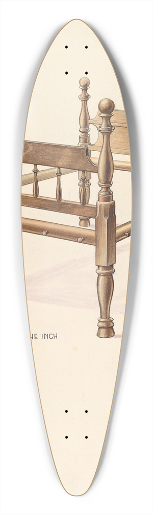 Wellington Blewett - Bishop Hill  Bed 39.3 inch art pintail longboard deck