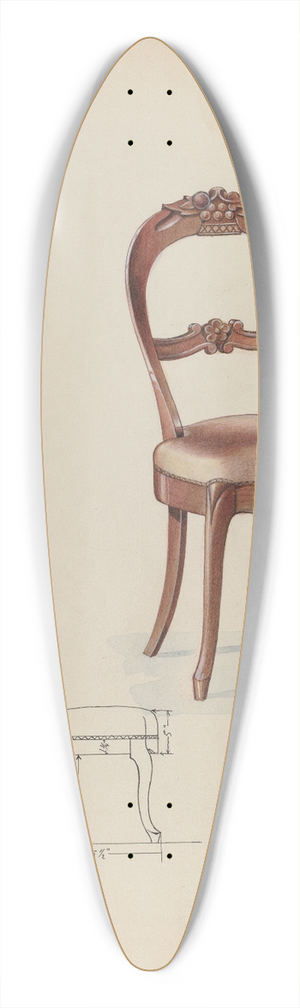 Wellington Blewett - Chair 39.3 inch art pintail longboard deck