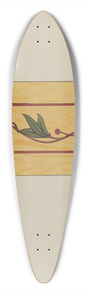 Wellington Blewett - Decorative Panel from Rail Car Interior 39.3 inch art pintail longboard deck