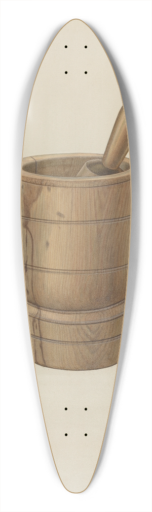Wellington Blewett - Mortar and Pestle 39.3 inch art pintail longboard deck