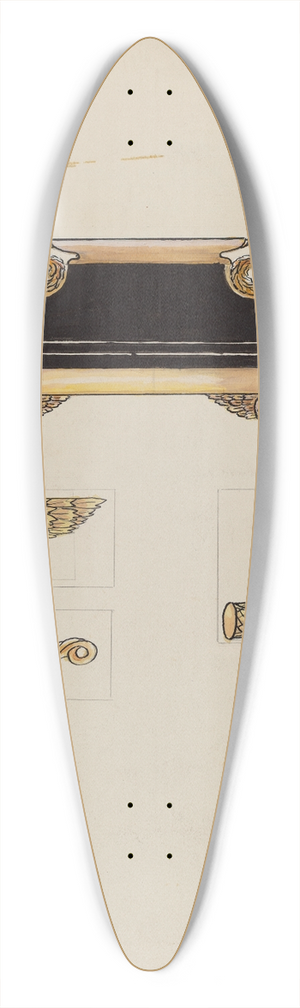 Wellington Blewett - Sofa 39.3 inch art pintail longboard deck