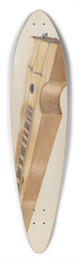 Wilbur M Rice - Psalmodicon 39.3 inch art pintail longboard deck