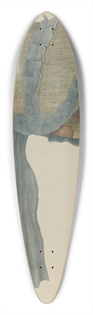 Wilbur M Rice - Shaker Bonnet 39.3 inch art pintail longboard deck