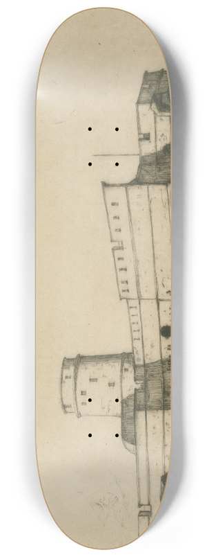 David Young Cameron - The Turkish Fort 8.25 inch art skate deck