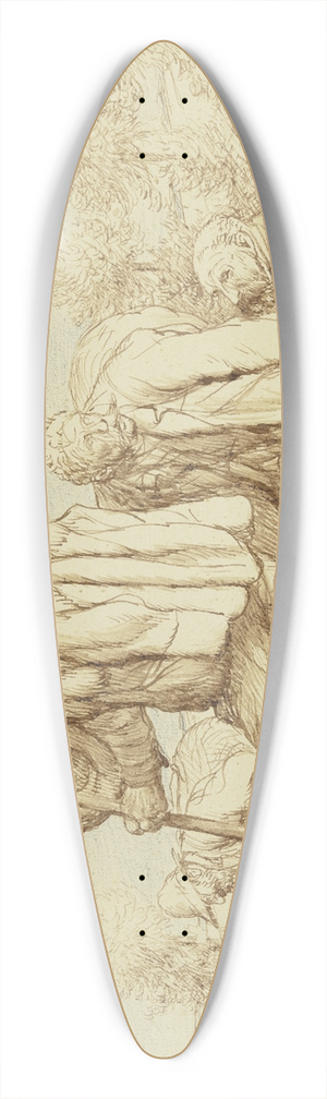 Wilhelm Altheim - Five wanderers 39.3 inch art pintail longboard deck