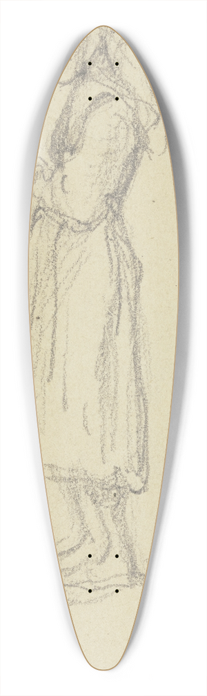 Wilhelm Amandus Beer - Farm girl 39.3 inch art pintail longboard deck