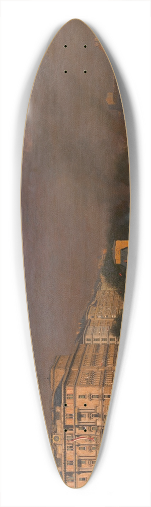 Wilhelm Bernatzik - Sommermorgen am Franz Josephs-Quai 39.3 inch art pintail longboard deck