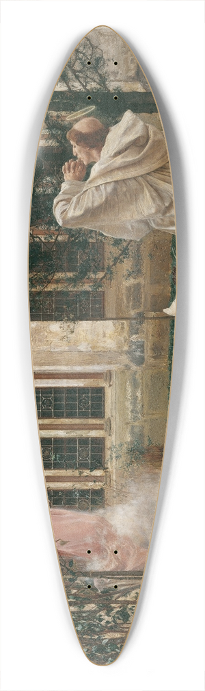 Wilhelm Bernatzik - Vision of St. Bernard 39.3 inch art pintail longboard deck