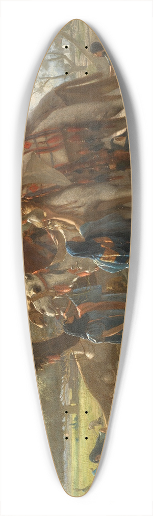 Wilhelm Gentz - Halt By The Well 39.3 inch art pintail longboard deck