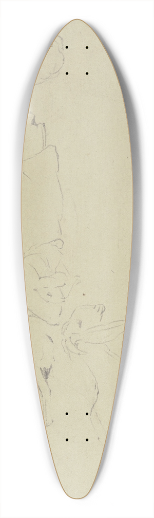 Wilhelm Gentz - Sheep 39.3 inch art pintail longboard deck