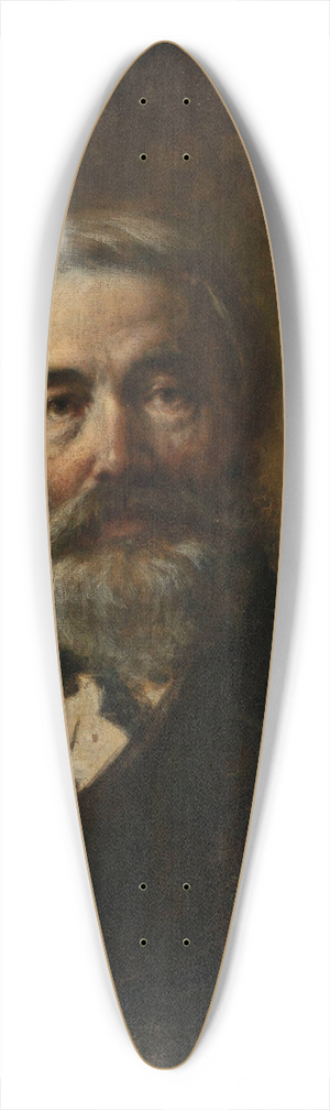 Wilhelm Leopolski - Portrait of a man 39.3 inch art pintail longboard deck